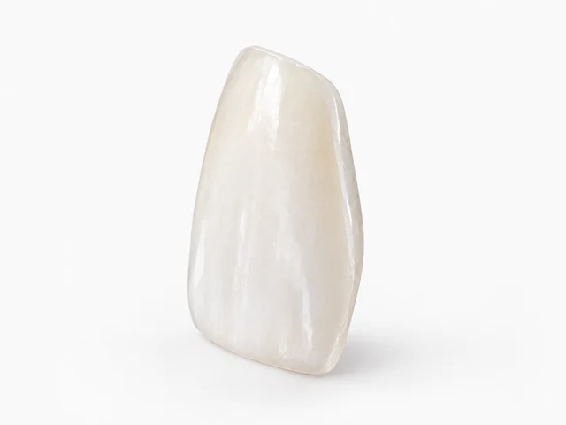 Illustrated shallow veneer shell with a visible narrow edge.